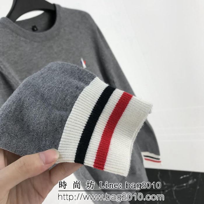 MONCLER蒙口 X 藤原浩聯名款 兩大品牌LOGO圖案刺繡 毛衣 百搭灰情侶款 ydi1246